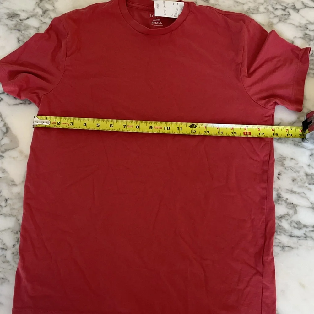 NWT J. Crew Red Washed jersey crewneck TShirt Sz Small